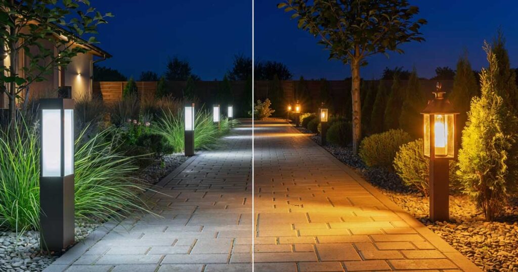 LED vs Halogen Outdoor Lighting